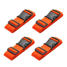 Luggage Straps 4 Pack, Adjustable Heavy Duty Suitcase Straps with Buckle, 4078 inches, Orange