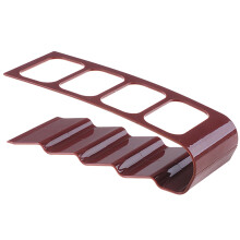 Brown 4-Compartment Remote Control Holder 7 x 18cm