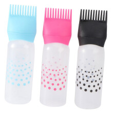Hair Dye Applicator Bottle Set with Precise Comb Tip for Even Color Distribution at Home and Salon