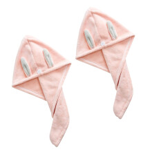 Hair Drying Towel Set – Fast Drying Microfiber Hair Wrap with Button, Absorbent for Women, Travel
