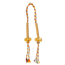 Tibetan Buddhist Mala Beads with Pure Copper Bell and Vajra Set for Accurate Mantra Counting