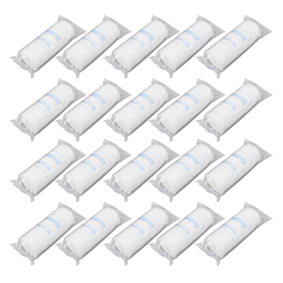 20pcs Gauze Bandage Roll 7.5x450cm Soft Breathable Wound Care