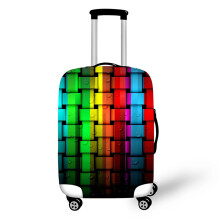 Elastic 3D Print Luggage Cover, AntiScratch Dustproof Washable Suitcase Cover, Style 5, L 2628in
