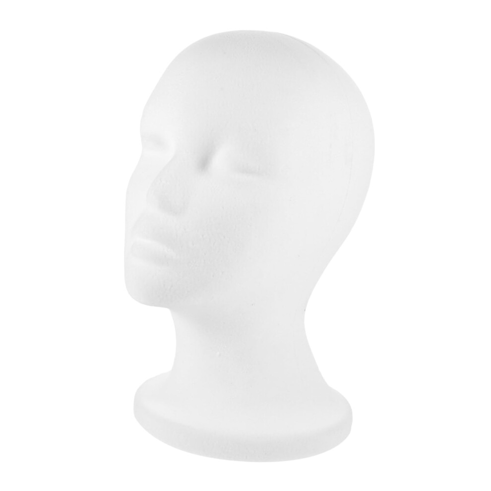 Unisex Foam Mannequin Head For Wig And Hat Display With Realistic Shape Smooth Surface For Styling