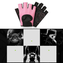 Fitness-Halbfinger-Gym-Handschuhe für Männer und Frauen, Nylon, Größen S-L