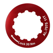 Aluminiumlegierung Kassettensperrring für Mountainbike Rot