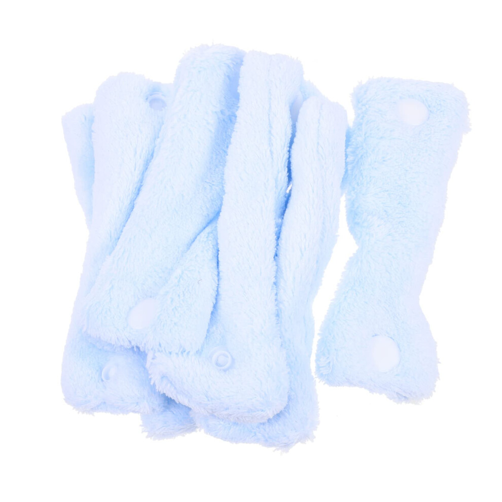 Coral Heatless Hair Curlers Soft Fleece No Heat Hair Rollers For Overnight Curls Women 6Pcs