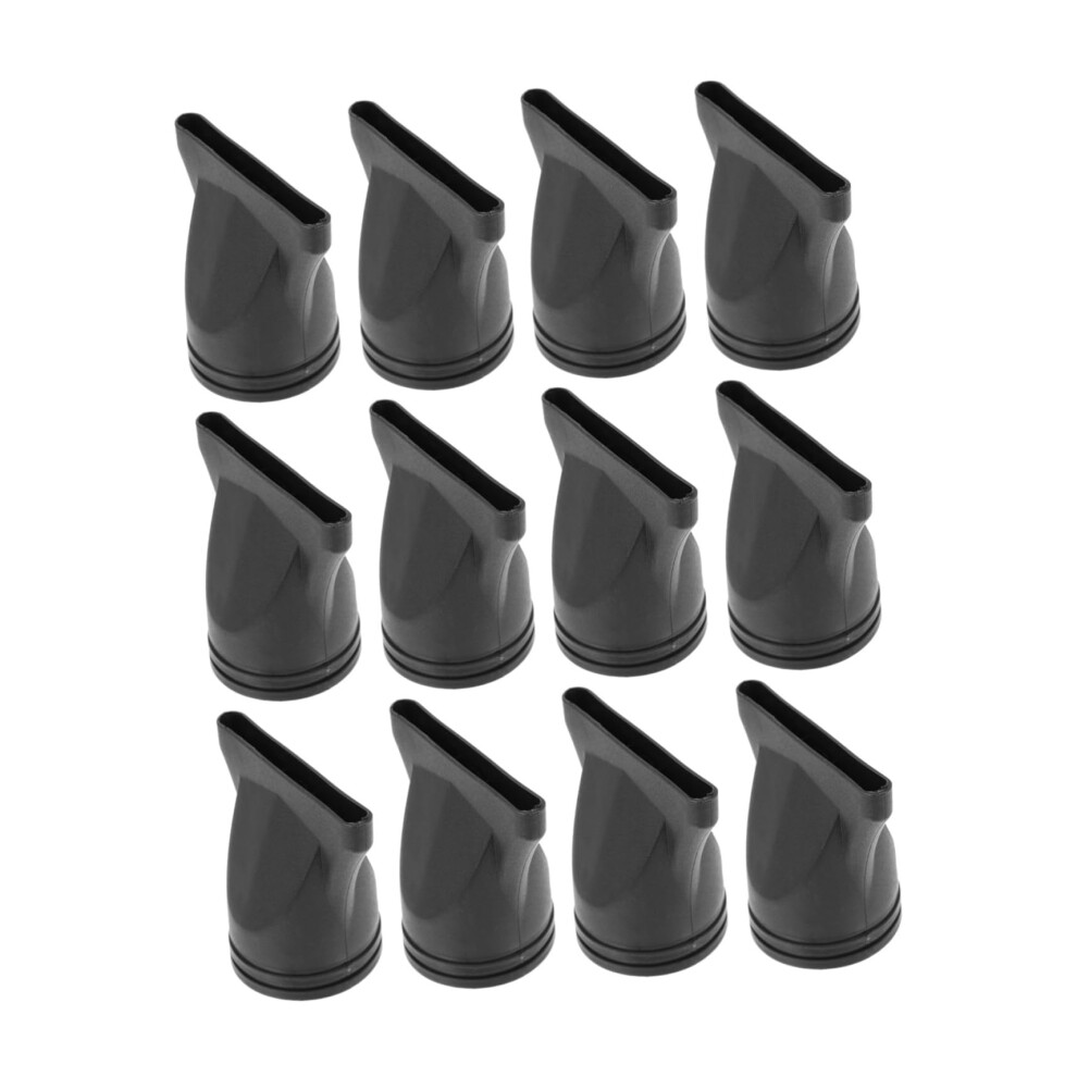 Black Reusable Hair Dryer Nozzle And Diffuser Attachment Set For Curly Or Straight Hair With Airflow Control