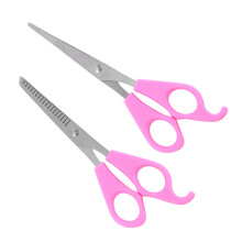 Professional Hair Cutting Scissors Set with Thinning Shears, Stainless Steel for Barber and Home Use