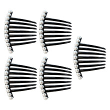 Pearl Hair Comb Set with Elegant Pearl Accent for Brides Weddings Parties and Updos
