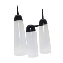5pcs Refillable Hair Dye Bottles with Angled Nozzle for Precise Color Application and Salon Use