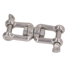 Lifting Hardware 304 Stainless Steel Double Jaw Shackles Rustproof 10mm