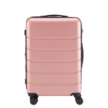 20 Inch Hard Shell Carry On Suitcase with TSA Lock, Expandable Spinner Luggage, Vibrant Pink