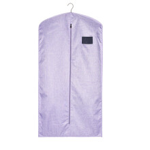 Hanging Garment Bag, Suit Bag, Clear Window Dustproof Cover for Dresses, Coats, Purple, 23x59in