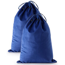 Shoe Bags for Travel and Storage, Washable Dustproof Drawstring Closure, 2 Pack, Palace Blue