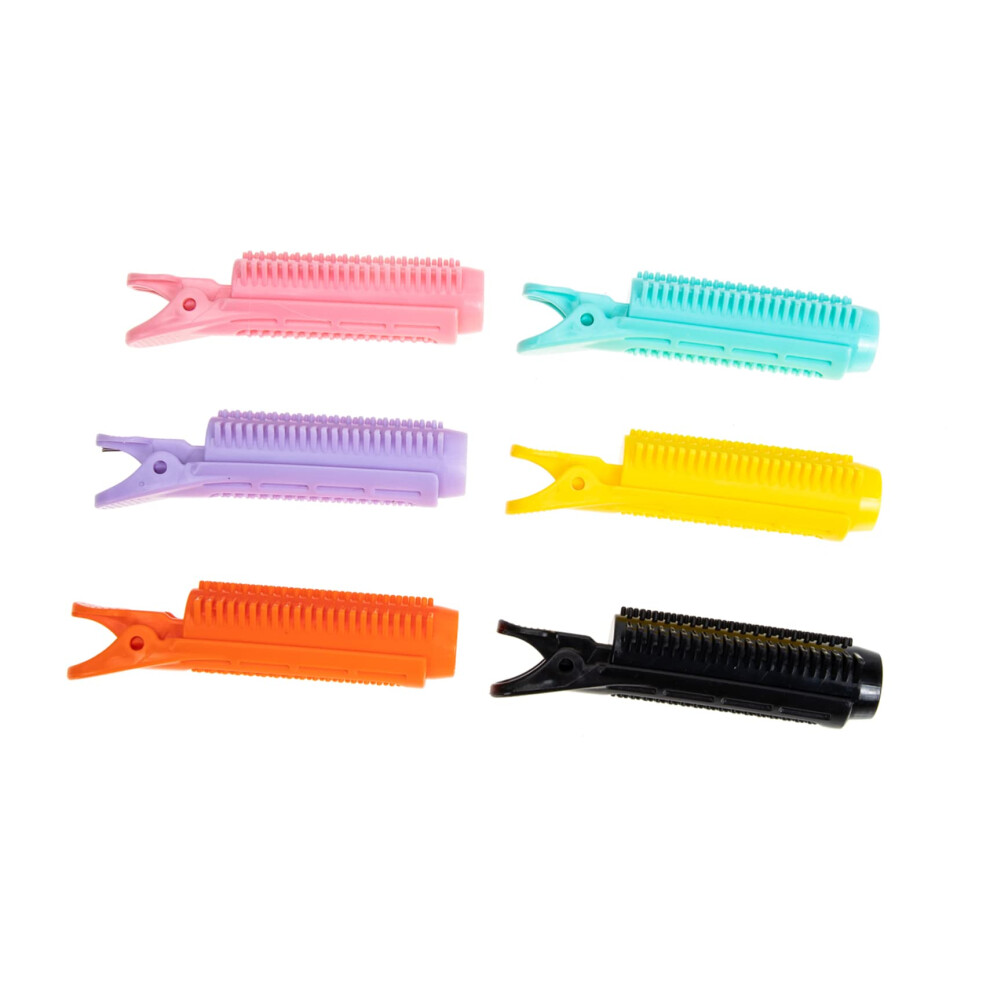 Hair Root Volume Clips Set for Quick Lift and Curl Styling, 6pcs Durable Hair Rollers