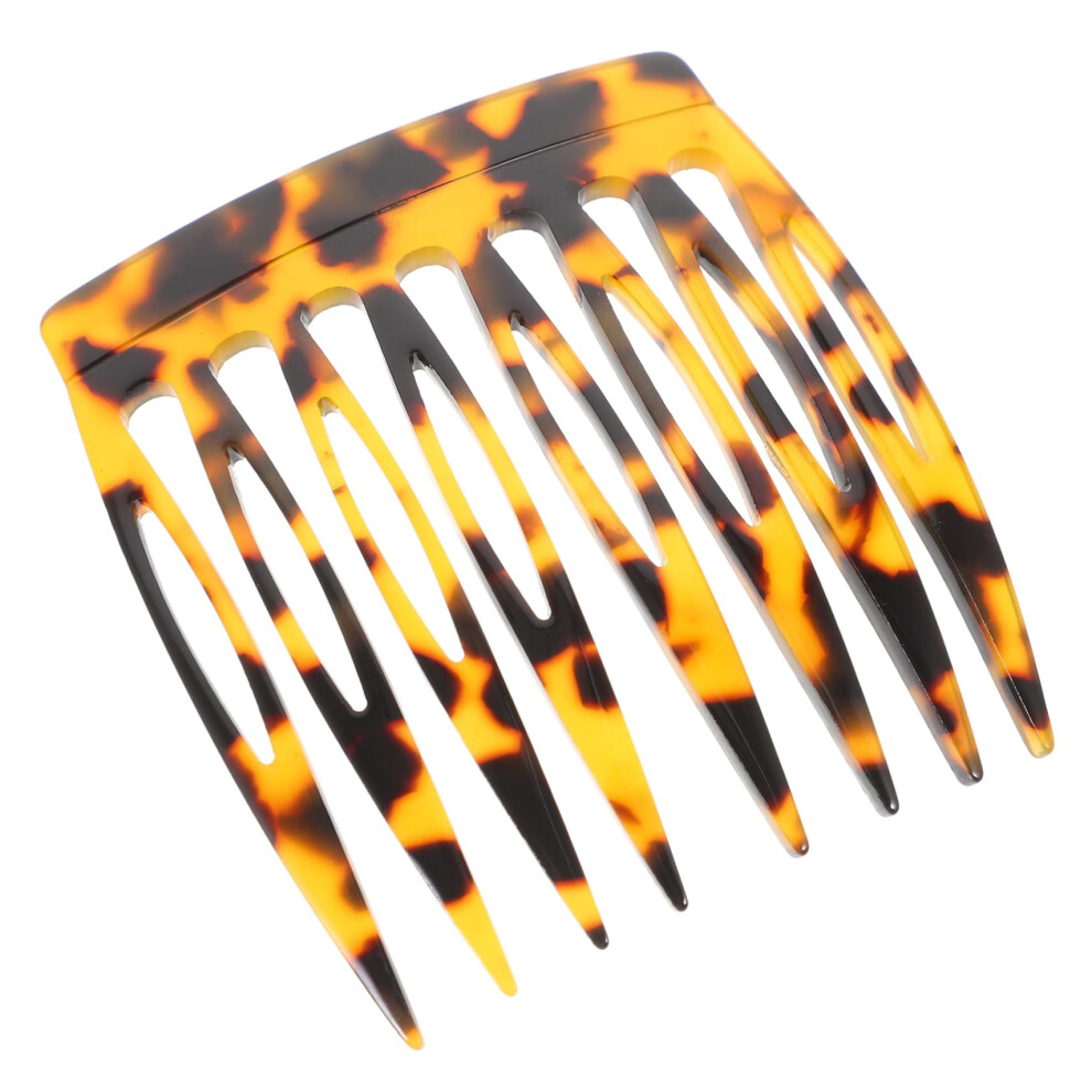 Unisex Decorative Side Hair Comb For Women Lightweight Acetate With Secure Hold And Gentle Rounded Teeth