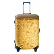 AMREWQYL Luggage Cover Washable Elastic ScratchResistant Suitcase Cover, Beer Bubble Print