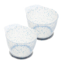 2Pcs Hair Color Mixing Bowls Durable Plastic Easy Clean for Salon and Home Hair Dye Use