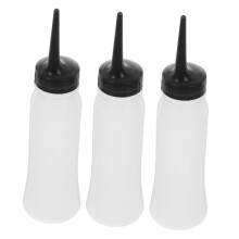 Hair Dye Applicator Bottle Set with Graduated Scale for Precise Root Touch Up and Salon Use