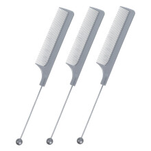 3pcs Rat Tail Comb Set for Hairdressing with Fine Tooth Teasing and Precise Parting Tail for Salon and Home