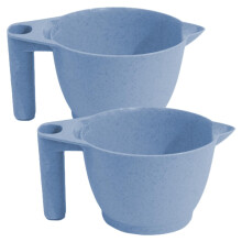 2pcs Professional Hair Dye Mixing Bowl Set with NonSlip Base for Salon and Home Use