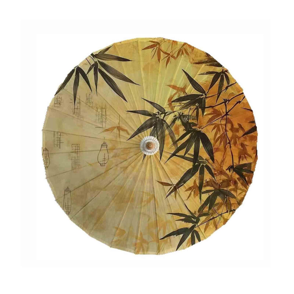 Japanese Oil Paper Umbrella 33In Rainproof Uv Parasol For Photo Props And Art Display (84Cm E) Light 9330225927358
