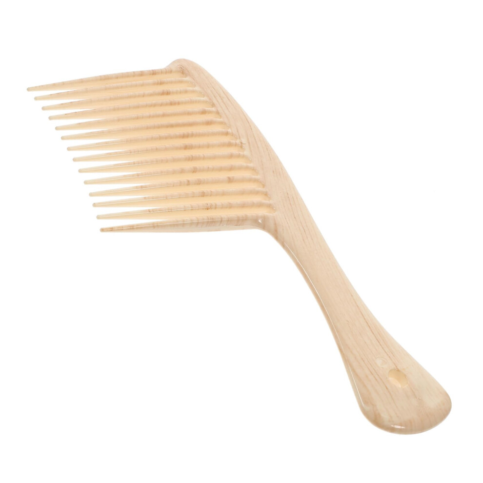 Wide Tooth Detangling Comb for Curly Hair with Grip, Gentle Knot Removal for All Hair Types