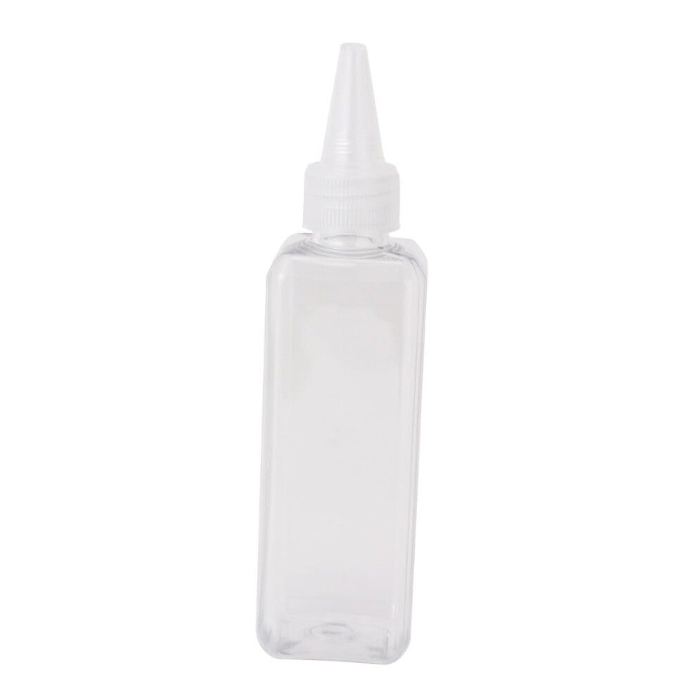 15pcs 100ml Plastic Hair Dye Applicator Bottles with Pointed Tip for Precise Hair Coloring