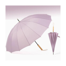 Auto Open Stick Umbrella, 16Rib Steel Frame, Stainless Steel Pole, Fast Drying Canopy