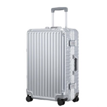 20 Inch Aluminum Frame Carry On Luggage, Zipperless Hard Shell Suitcase with 360 Spinner Wheels