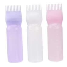 3pcs Hair Dye Applicator Bottle with Comb Tip for Precise Root Touch Up and Even Color