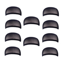 10PCS Elastic Wig Caps with Breathable Mesh for Women, Durable and Comfortable Hair Nets Black