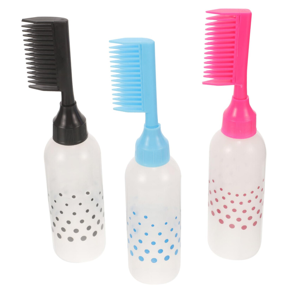 150ml Hair Dye Applicator Bottle with Comb Tip, 3pcs Precision Squeeze Set for Salon and Home Coloring