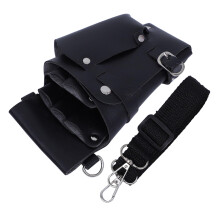 Barber Tool Belt PU Leather Scissor Holder with MultiCompartment Organization and Adjustable Waist