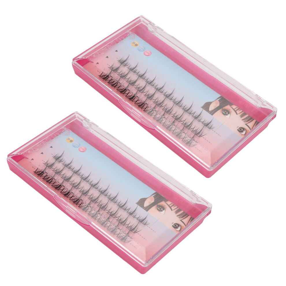 Mixed 11-13mm Soft Blossom DIY Curled Cluster Eyelash Extensions (2 Boxes)