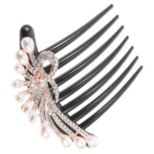 Bridal Hair Comb with Elegant Rhinestone Detailing for Wedding Updos and Bridesmaids