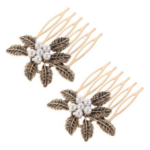 Vintage Leaf Bridal Hair Comb Set, Elegant Wedding Hair Accessories for Brides and Bridesmaids