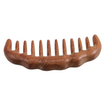 Wooden Wide Tooth Comb for Gentle Detangling and Scalp Massage, Natural Hair Comb for Curly and Straight Hair