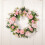 Spring Hydrangea Wreath35cm Rattan & Silk Pink Floral 4