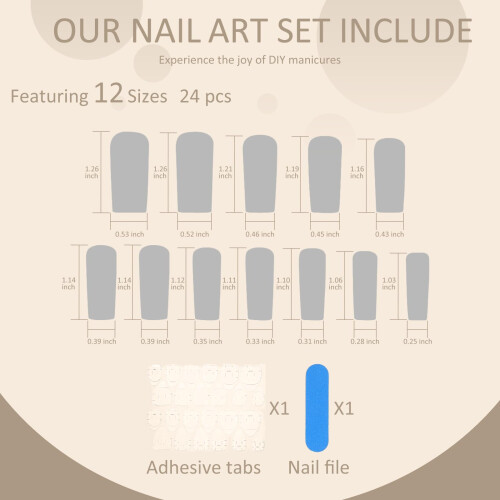 Halloween Press On Nails Kit with Spider Web Design, 24pcs Reusable Short Almond False Nails 2