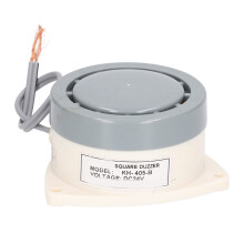 24V DC Buzzer, 60dB Continuous Tone Alarm Sounder, FlameRetardant Round Beeper (DC24V)