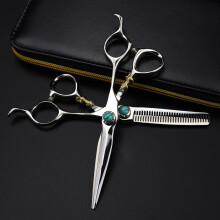 Professional Hair Cutting Scissors Set 6 Inch JP440c Steel Ultra Sharp Barber Thinning Shears