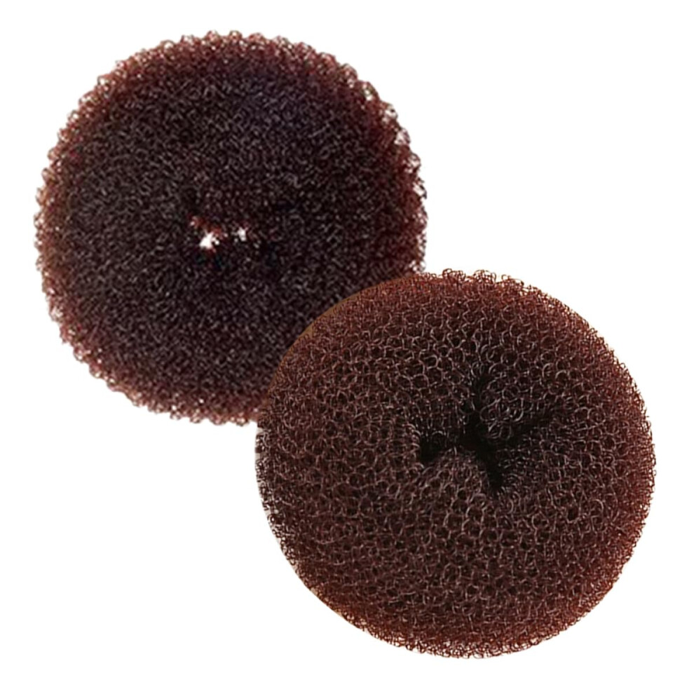 Unisex Brown Hair Bun Maker Set For Women, Hair Donut Buns, Quick Styling Updo Tool For Bridal