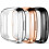 Screen Protector Case for Fitbit Versa 2, UltraThin Full Coverage, 3 Pack Black/Silver/Rose Gold 1