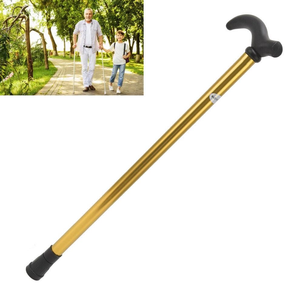 Gold Adjustable Aluminum Walking Cane For Seniors, 54-89.5Cm,