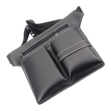 Hair Stylist Tool Belt with Adjustable Strap, Padded Scissor Holder and Multiple Pockets Black