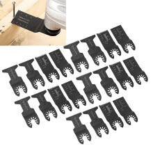 Set di 5 lame multifunzione in acciaio ad alto tenore di carbonio per metallo, legno, PVC, larghezza 34mm/45mm