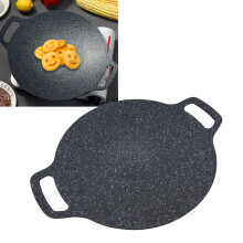 Griglia per barbecue coreana da 38cm con piastra di induzione e pentola antiaderente in alluminio