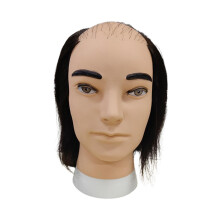 Male Bald Mannequin Head for Wig Display and Hair Styling Practice, Durable PVC for Training